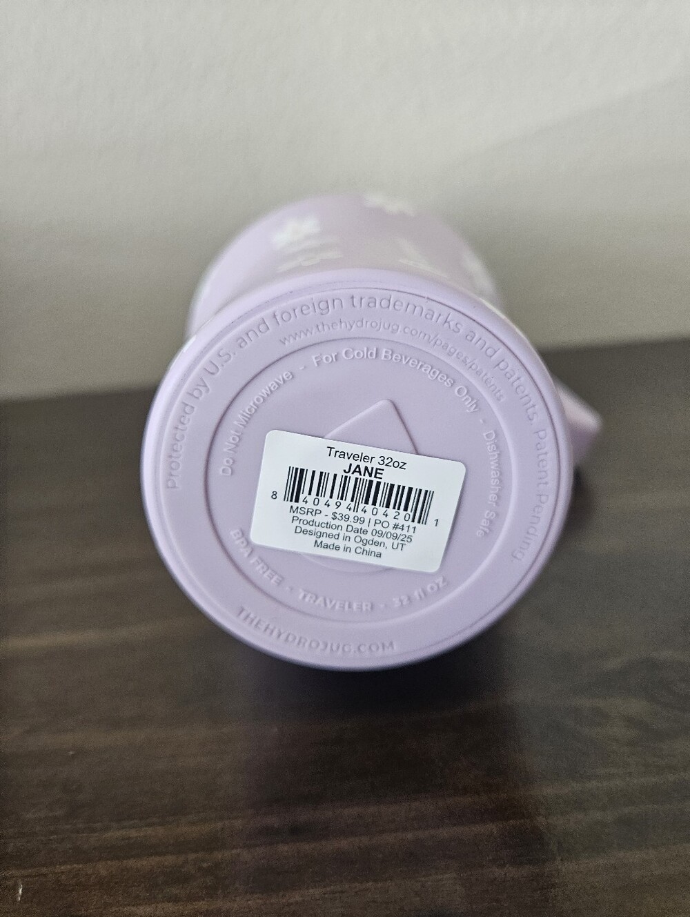 HydroJug Jane Traveler 32OZ - Picture 5 of 7